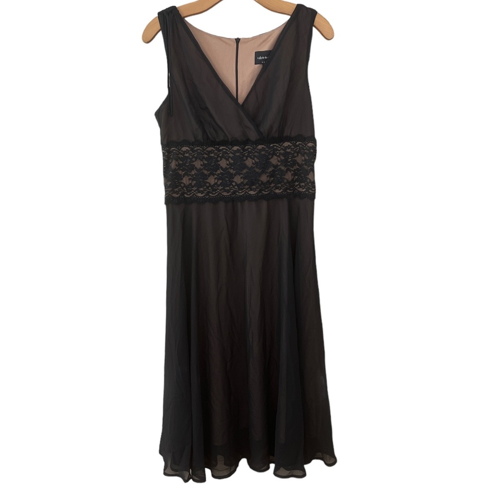 Connected Apparel sheer lace cocktail dress. CL37